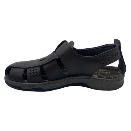 Sandália Masculina Pegada Couro Marrom 132255