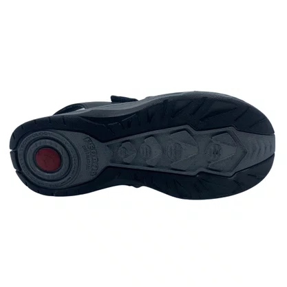 Sandália Masculina Pegada Couro Preta 132256
