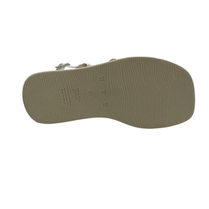 Sandália Mini Sua Cia Flatform com Brilho Furta-cor 51911