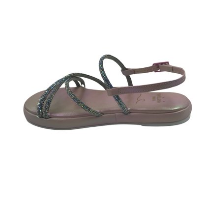 Sandália Mini Sua Cia Rosa com Strass 913551715