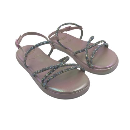 Sandália Mini Sua Cia Rosa com Strass 913551715