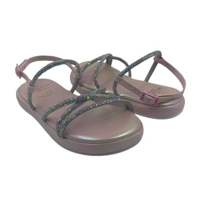 Sandália Mini Sua Cia Rosa com Strass 913551715