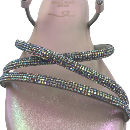 Sandália Mini Sua Cia Rosa com Strass 913551715