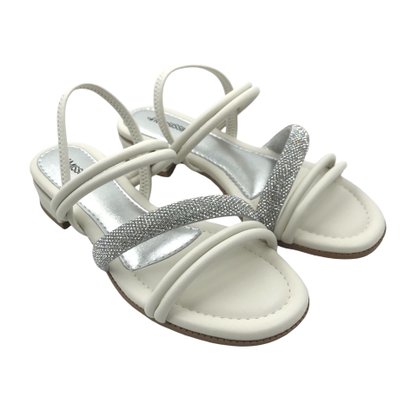 Sandália Mississipi Calce Fácil Salto Baixo Off White 423