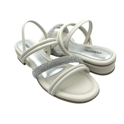 Sandália Mississipi Calce Fácil Salto Baixo Off White 423