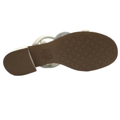 Sandália Mississipi Calce Fácil Salto Baixo Off White 423