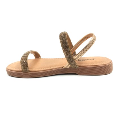 Sandália Mississipi FlatForm Calce Fácil Rosê Gold 462