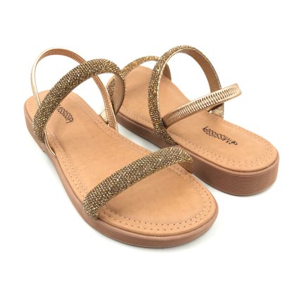 Sandália Mississipi FlatForm Calce Fácil Rosê Gold 462