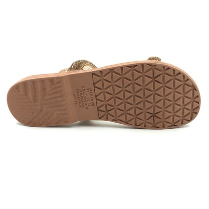 Sandália Mississipi FlatForm Calce Fácil Rosê Gold 462
