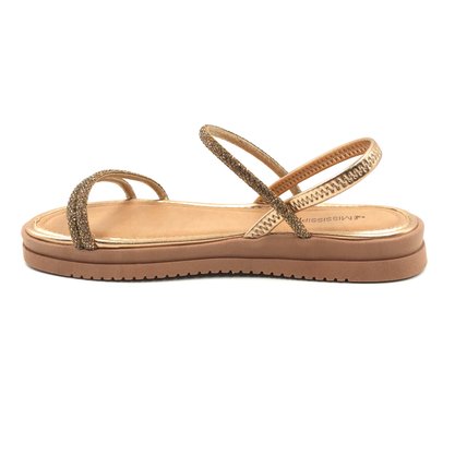 Sandália Mississipi Flatform Calce Fácil Rosê Gold 715