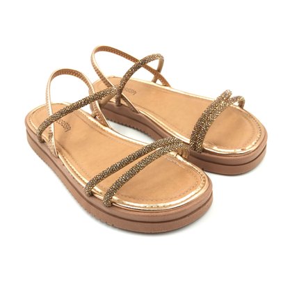 Sandália Mississipi Flatform Calce Fácil Rosê Gold 715