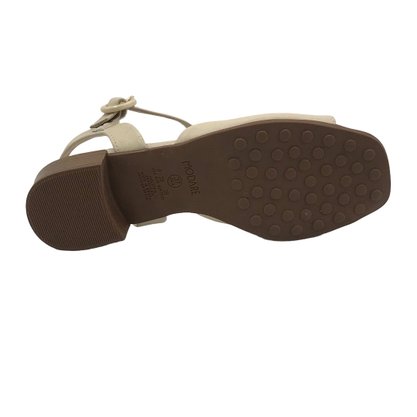 Sandália Modare Creme Salto Baixo 7169107