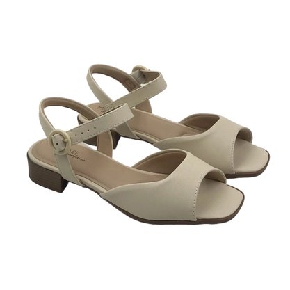 Sandália Modare Creme Salto Baixo 7169107