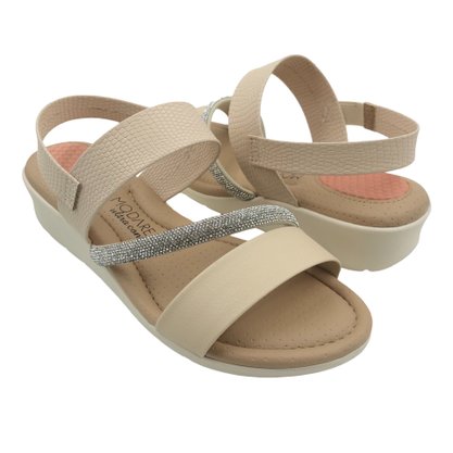 Sandália Modare Ultraconforto Calce Fácil Creme 7190101