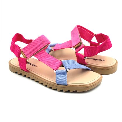 Sandália Moleca FlatForm Tratorada Multi Color 5454101