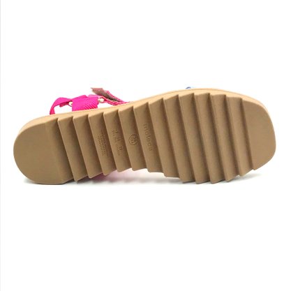 Sandália Moleca FlatForm Tratorada Multi Color 5454101