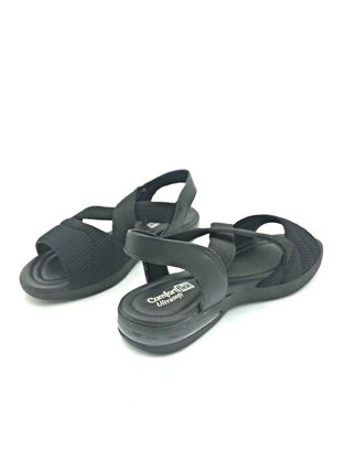 Sandália Papete Comfortflex Preta Amortecedor 2066404