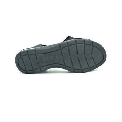 Sandália Papete Comfortflex Preta Amortecedor 2166402