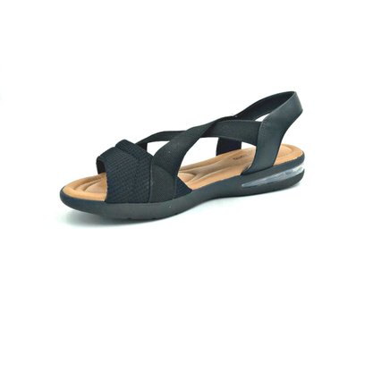 Sandália Papete Comfortflex Preta Amortecedor 2166402