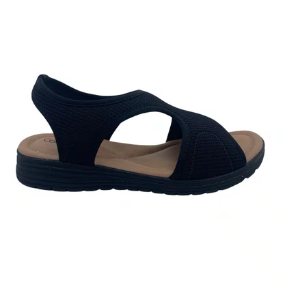 Sandália Papete Joanete Comfortflex Preta 2551302