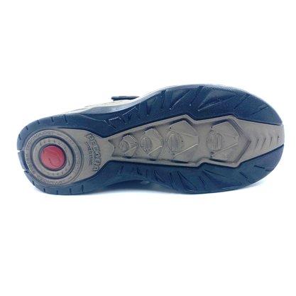 Sandália Pegada Masculina Couro Marrom 132256