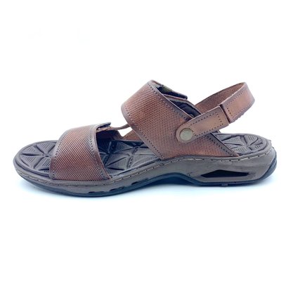 Sandália Pegada Masculina Couro Marrom 133206