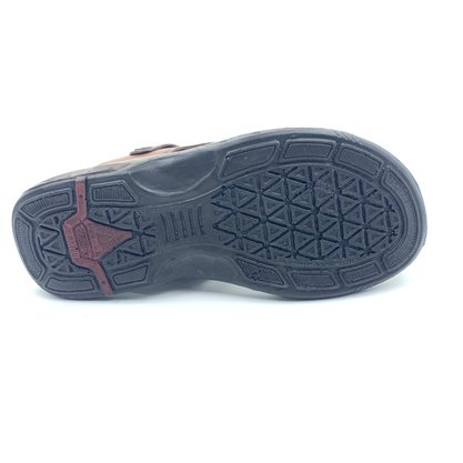 Sandália Pegada Masculina Couro Marrom 133206