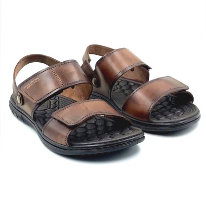 Sandália Pegada Masculina Marrom 133303