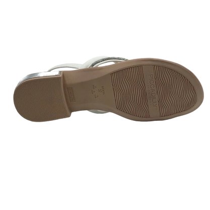 Sandália Piccadilly Calce Fácil Branca com Strass 590122