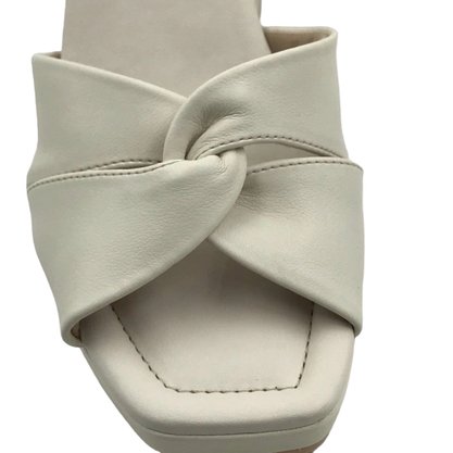 Sandália Piccadilly Salto Alto Bloco Off White 771002