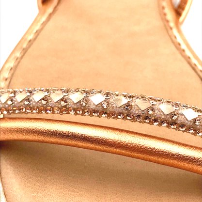 Sandália Pink Cats Rose com Strass 3902