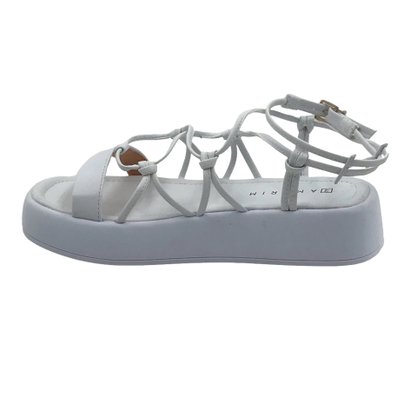 Sandália Ramarim Flatform Branca Multi Tiras 2339205