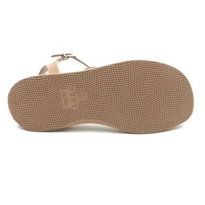 Sandália Ramarim Flatform com Strass Bege 2424203