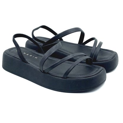 Sandália Ramarim Flatform Preta 2339221