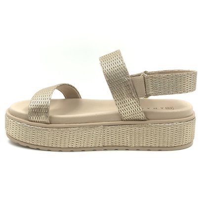 Sandália Ramarim Papete Flatform Dourada 2443206