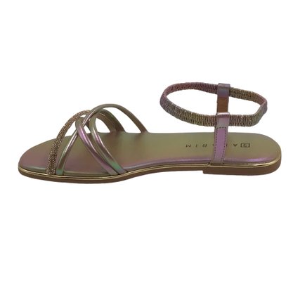 Sandália Ramarim Rasteira Furta-Cor Strass 2322202