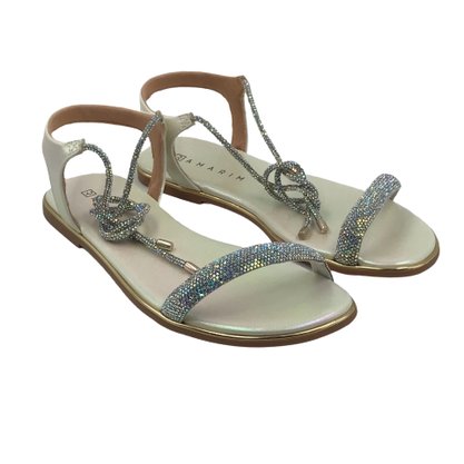 Sandália Ramarim Rasteira Furta-Cor Strass 2322204