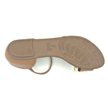 Sandália Rasteira Beira Rio Camel 82371305
