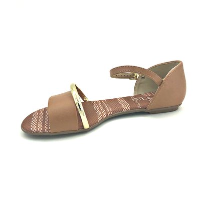 Sandália Rasteira Beira Rio Camel 82371305