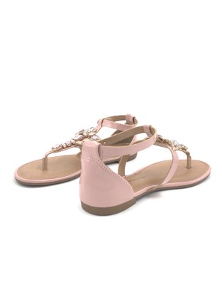 Sandália Rasteira Dakota Rosa Calcanhar Fechado 5232