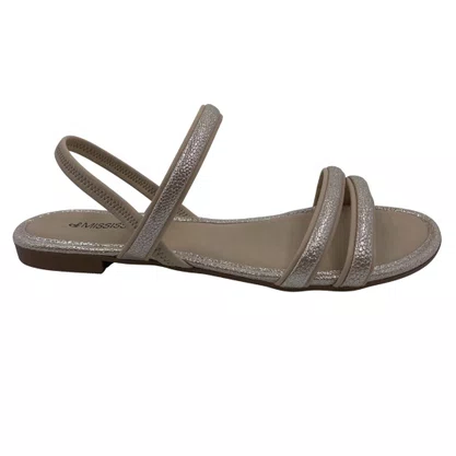 Sandália Rasteira Mississipi Calce Fácil Bege 652