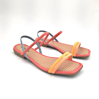 Sandália Rasteira Mississipi Multicolor Calce Fácil 5403