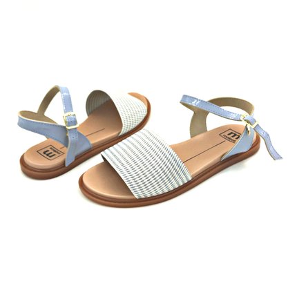 Sandália Rasteira Moleca Jeans Anatômica 5450100