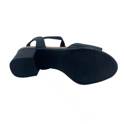 Sandália Salto Bloco Comfortflex Calce Fácil Preta 2557403