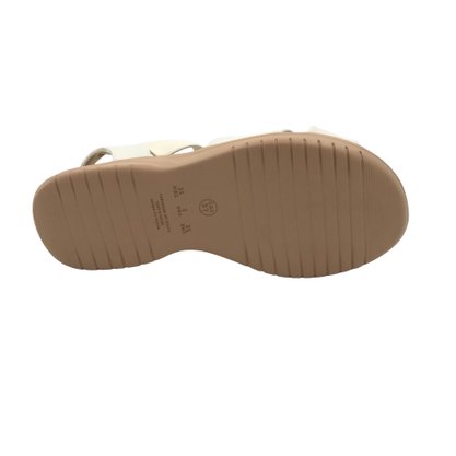 Sandália Softli Anabela Calce Fácil Off White 1000910102