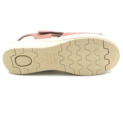 Sandália Usaflex Anabela Arcoflex Rosê 0501