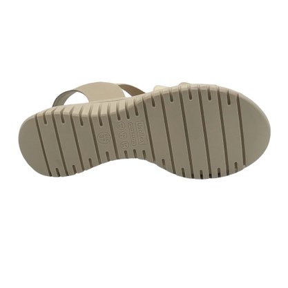 Sandália Usaflex Calce Fácil Nude Tiras Elásticas 0111