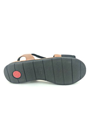 Sandália Usaflex Neoprene Joanete Preta/Camel 3008