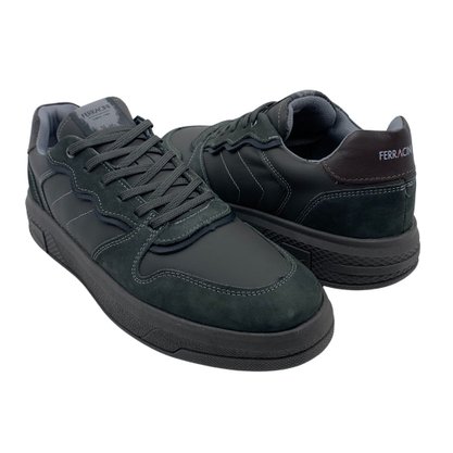 Sapatênis Ferracini Casual Couro Chumbo 9061