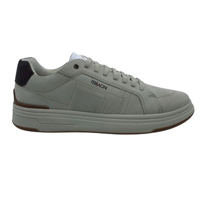 Sapatênis Ferracini Casual Couro Cinza 7161